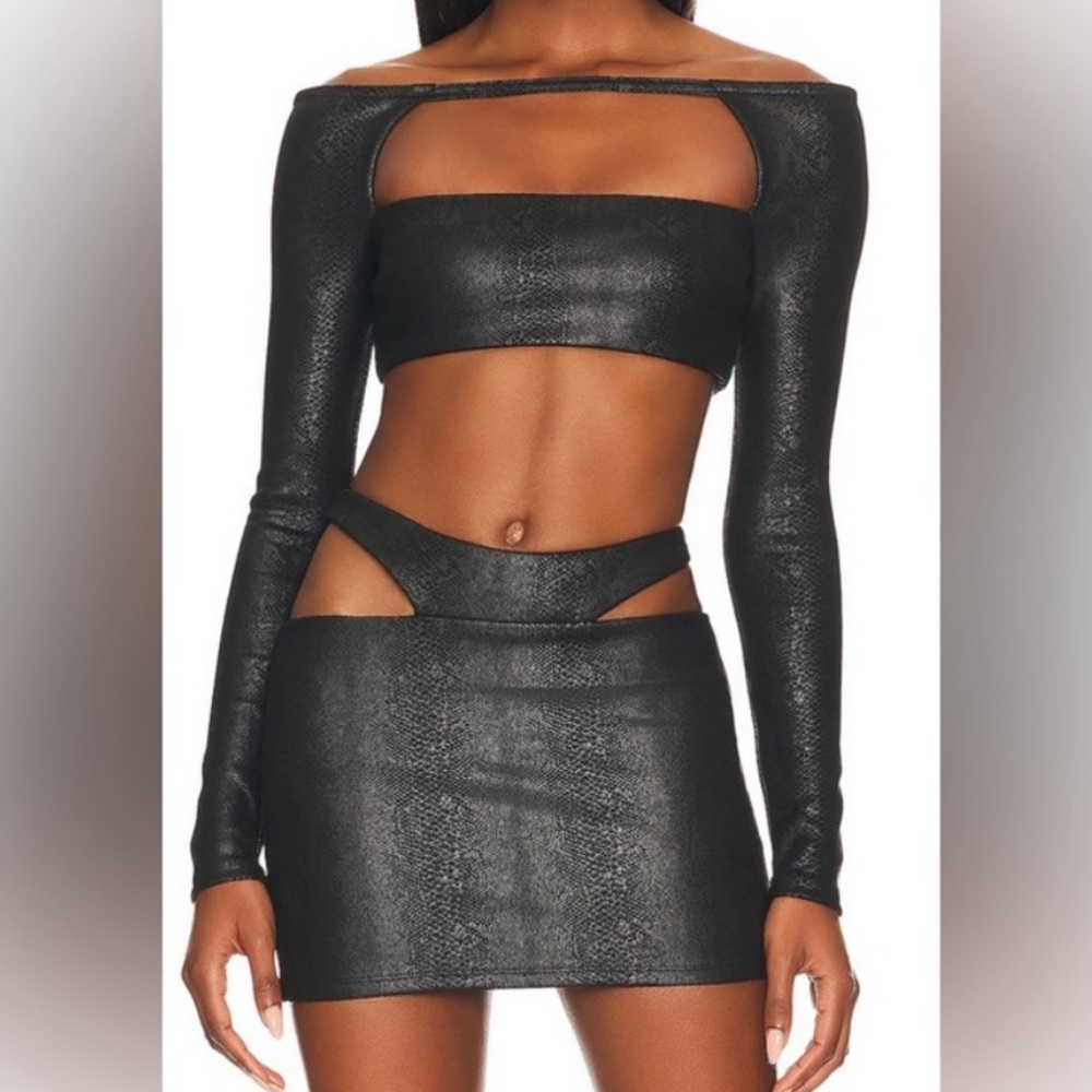 Camila Coelho Black Cut-Out Two-Piece Set